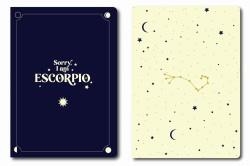 PACK 2 CUADERNOS GRAPADOS A6 HORÓSCOPO NEGRO - ESCORPIO | 8432715139096