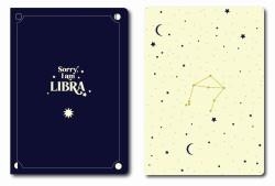 PACK 2 CUADERNOS GRAPADOS A6 HORÓSCOPO NEGRO - LIBRA | 8432715139089