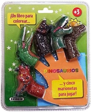 COLOREA Y JUEGA CON MARIONETAS. DINOSAURIOS | 9788467783483 | BUSQUETS, JORDI