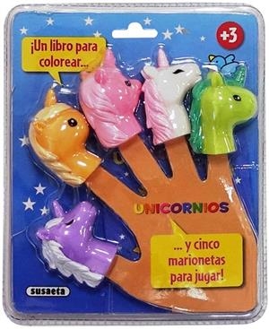 COLOREA Y JUEGA CON MARIONETAS. UNICORNIOS | 9788467783490 | BUSQUETS, JORDI