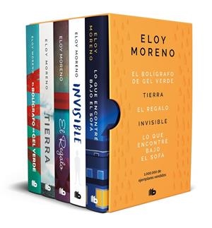 ELOY MORENO (ESTUCHE CON: EL BOLÍGRAFO DE GEL VERDE | TIERRA | EL REGALO | INVISIBLE | LO QUE ENCONTRARÉ BAJO EL SOFÁ) | 9788413145082 | MORENO, ELOY