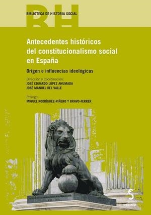 ANTECEDENTES HISTÓRICOS DEL CONSTITUCIONALISMO SOCIAL EN ESPAÑA | 9788418433344 | VARIOS AUTORES