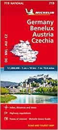 GERMANY, BENELUX, AUSTRIA, CZECH REPUBLIC : MAPA 719 | 9782067170919