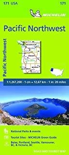 PACIFIC NORTHWEST : MAPA 171 | 9782067190771