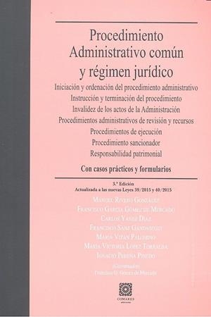PROCEDIMIENTO ADMINISTRATIVO COMUN Y REGIMEN JURIDICO | 9788490454534 | GARCÍA GÓMEZ DE MERCADO, FRANCISCO