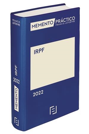 MEMENTO IRPF 2022 | 9788418899409 | LEFEBVRE-EL DERECHO