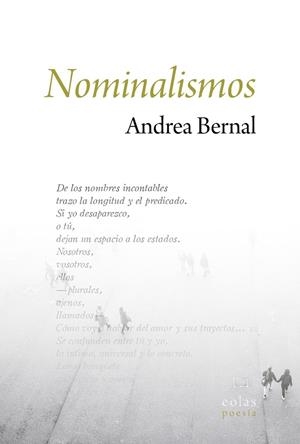 NOMINALISMOS | 9788418718755 | BERNAL, ANDREA