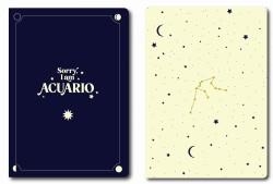 PACK 2 CUADERNOS GRAPADOS A6 HORÓSCOPO NEGRO - ACUARIO | 8432715139126