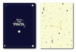 PACK 2 CUADERNOS GRAPADOS A6 HORÓSCOPO NEGRO - PISCIS | 8432715139133