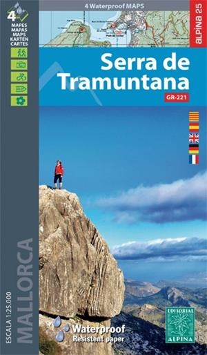 SERRA DE TRAMUNTANA GR-221 : MAPA-GUIA [2022] | 9788480909181