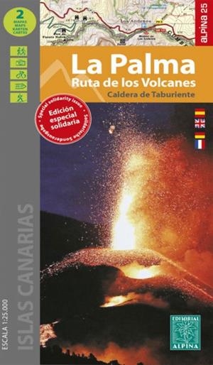 PALMA, LA. RUTA DE LOS VOLCANES : MAPA-GUÍA [2022] | 9788480909105 | EDITORIAL ALPINA