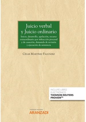 JUICIO VERBAL Y JUICIO ORDINARIO | 9788413916248 | MARTÍNEZ FAGÚNDEZ, CÉSAR