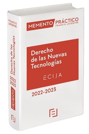 MEMENTO DERECHO DE LAS NUEVAS TECNOLOGÍAS 2022-2023 | 9788418899362 | LEFEBVRE-EL DERECHO