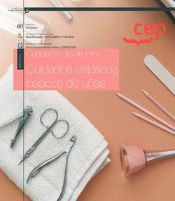 CUADERNO DEL ALUMNO. CUIDADOS ESTÉTICOS BÁSICOS DE UÑAS (MF0344_1). CERTIFICADOS DE PROFESIONALIDAD. SERVICIOS AUXILIARES DE ESTÉTICA (IMPE0108) | 9788418543920 | SANTAMARIA RODRÍGUEZ, MARTA