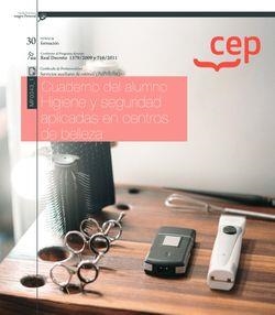 CUADERNO DEL ALUMNO. HIGIENE Y SEGURIDAD APLICADAS EN CENTROS DE BELLEZA (MF0343_1). CERTIFICADOS DE PROFESIONALIDAD. SERVICIOS AUXILIARES DE ESTÉTICA | 9788418543944 | MARTÍN RAMÍREZ, SUSANA