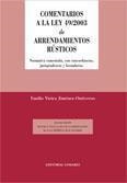 COMENTARIOS A LA LEY 49/2003 DE ARRENDAMIENTO RUSTICOS | 9788498361520 | JIMENEZ-ONTIVEROS, EMILIO VIEIRA