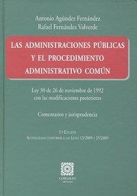 ADMINISTRACIONES PUBLICAS Y EL PROCECIMIENTO ADMINISTRATIVO, LAS | 9788498366549 | AGUNDEZ, A. / FERNANDEZ VALVERDE, R.