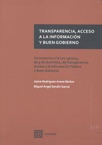 TRANSPARENCIA, ACCESO A LA INFORMACION Y BUEN GOBIERNO | 9788490451915 | RODRIGUEZ-ARANA, J. / SENDIN GARCIA, M. A.