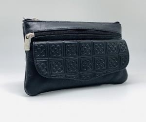 PORTAMONEDES 2 CREMALLERES PELL LUGUPELL NEGRE | 0000999911051