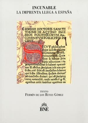 INCUNABLE | 9788492462766 | DE LOS REYES GOMEZ, FERMIN