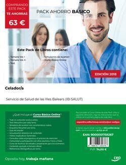 PACK AHORRO BÁSICO. CELADOR. SERVICIO DE SALUD DE LAS ILLES BALEARS (IB-SALUT) (INCLUYE TEMARIO VOL.I Y VOL.II, TEST Y SIMULACROS DE EXAMEN + CURSO BÁ | 9788418030376