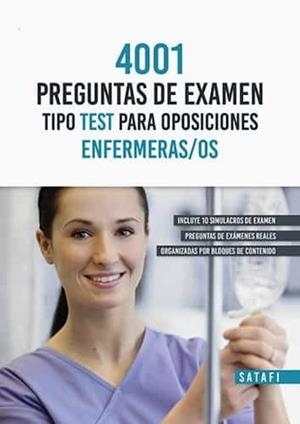 4001 PREGUNTAS DE EXAMEN TIPO TEST PARA OPOSICIONES ENFERMEROS/AS | 9788419067029