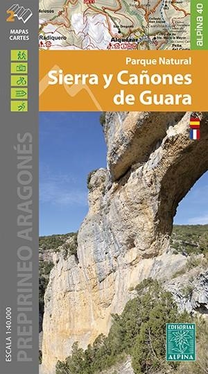 PARQUE NATURAL SIERRA Y CAÑONES DE GUARA : MAPA-GUÍA [2022] | 9788480909280