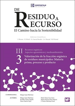 VALORACIÓN DE LA FRACCIÓN ORGÁNICA DE RESIDUOS MUNICIPALES: MATERIA PRIMA, PROCESO Y PRODUCTO III.3 | 9788484766940 | RED ESPAÑOLA DE COMPOSTAJE
