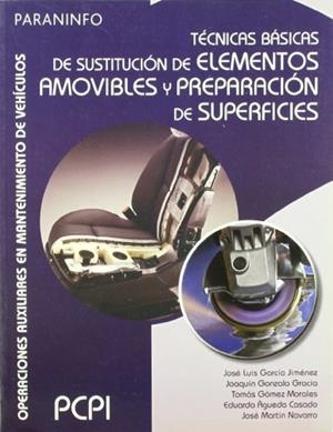 TÉCNICAS BÁSICAS DE SUSTITUCIÓN DE ELEMENTOS AMOVIBLES Y PREPARACIÓN DE SUPERFICIES | 9788497327138 | ÁGUEDA CASADO, EDUARDO / GARCÍA JIMÉNEZ, JOSÉ LUIS / GÓMEZ MORALES, TOMÁS / GONZALO GRACIA, JOAQUÍN