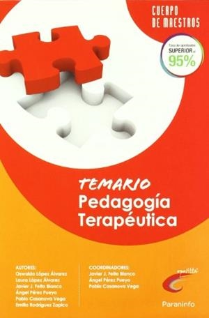 TEMARIO PEDAGOGÍA TERAPEÚTICA. OPOSICIONES. CUERPO DE MAESTROS | 9788428381024 | CASANOVA VEGA, PABLO / FEITO BLANCO, JAVIER JOSÉ / LOPEZ ALVAREZ, OSWALDO / LOPEZ ALVAREZ, LAURA