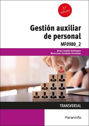 GESTIÓN AUXILIAR DE PERSONAL | 9788428359801 | FERNÁNDEZ HERNÁNDEZ, MARÍA JESÚS / CAMPIÑA DOMÍNGUEZ, GEMA