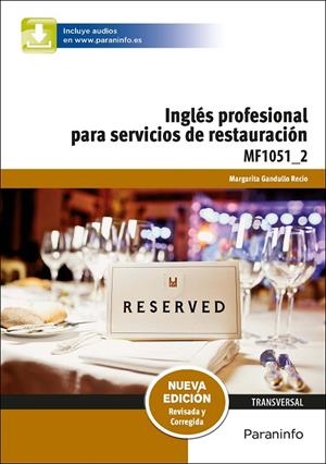 INGLÉS PROFESIONAL PARA SERVICIOS DE RESTAURACIÓN | 9788428396936 | GANDULLO RECIO, MARGARITA