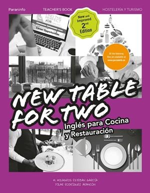 NEW TABLE FOR TWO. INGLÉS PARA COCINA Y RESTAURACIÓN 2.ª EDICIÓN | 9788428339025 | ESTEBAN GARCÍA, MARÍA DE LOS MILAGROS / RODRIGUEZ ARANCON, PILAR
