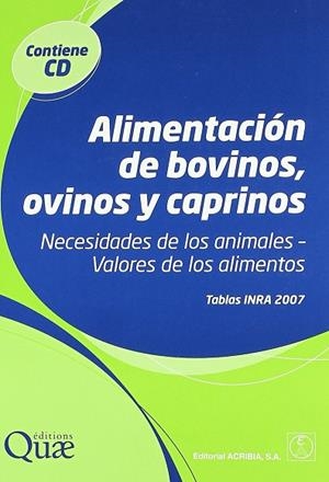 ALIMENTACIÓN DE BOVINOS, OVINOS Y CAPRINOS | 9788420011387