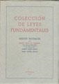 COLECCIÓN DE LEYES FUNDAMENTALES | 9788420000695