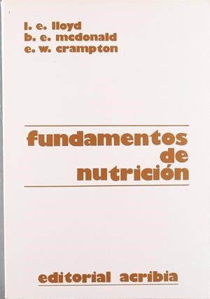 FUNDAMENTOS DE NUTRICIÓN | 9788420005089 | LLOYD, L. E.