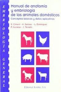 MANUAL DE ANATOMÍA Y EMBRIOLOGÍA DE LOS ANIMALES DOMÉSTICOS. EMBRIOLOGÍA GENERAL | 9788420008608 | CLIMENT PERIS, S.