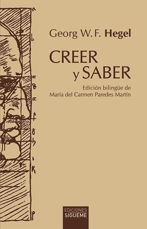 CREER Y SABER | 9788430121274 | HEGEL, GEORG W. F.