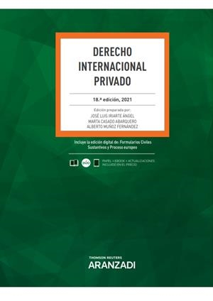 DERECHO INTERNACIONAL PRIVADO (PAPEL + E-BOOK) | 9788413903002 | CASADO ABARQUERO, MARTA / IRIARTE ÁNGEL, JOSÉ LUIS / MUÑOZ FERNÁNDEZ, ALBERTO