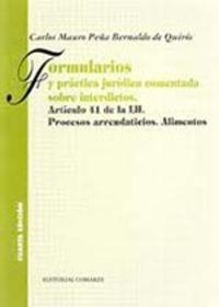 FORMULARIOS Y P.J.C SOBRE INTERDICTOS | 9788481513721 | PEÑA BERNALDO DE QUIROS, CARLOS MAURO