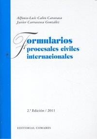 FORMULARIOS PROCESALES CIVILES INTERNACIONALES | 9788498367973 | CARRASCOSA GONZALEZ, J. / CARAVACA, A.