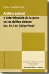 ARBITRIO JUDICIAL Y DETERMINACION DE LA PENA EN LOS DELITOS | 9788498362107 | CASTELLO NICAS, NURIA