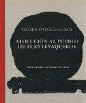 ALOCUCION AL PUEBLO DE FUENTEVAQUEROS (FACSIMIL) | 9788481514902 | GARCIA LORCA, FEDERICO