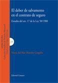 DEBER DE SALVAMENTO EN EL CONTRATO DE SEGURO, EL | 9788498361544 | MAROÑO GARGALLO, MARIA DEL MAR