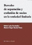 DERECHO DE SEPARACION Y EXCLUSION DE SOCIOS EN LA SOCIEDAD LIMITADA | 9788481515367 | LEÑA FERNANDEZ, RAFAEL / RUEDA PEREZ, MIGUEL ANGEL