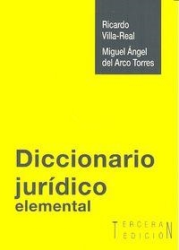 DICCIONARIO JURIDICO ELEMENTAL | 9788490452110 | VILLA-REAL MOLINA, RICARDO