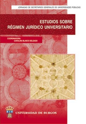 ESTUDIOS SOBRE RÉGIMEN JURÍDICO UNIVERSITARIO. | 9788496394315 | VARIOS AUTORES