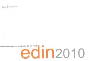 SUMMER UNIVERSITY EDINBURGH 2010. EDIN 2010 | 9788492989874 | VARIOS AUTORES
