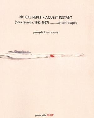 NO CAL REPETIR AQUEST INSTANT | 9788481289749 | CLAPÉS, ANTONI