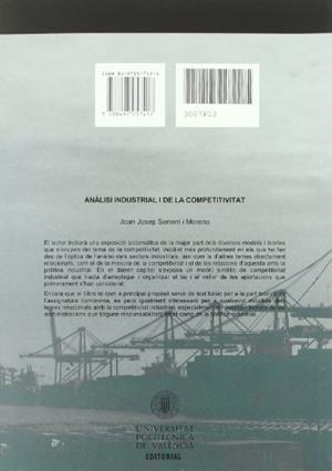 ANÀLISI INDUSTRIAL I DE LA COMPETITIVITAT | 9788497057417 | SENENT MORENO, JOAN JOSEP